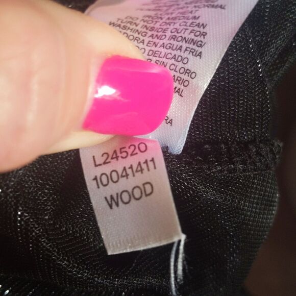 VENUS black sheer polyester maxi dress swim cover up, v-neck, elastic waist Smal - Picture 7 of 7